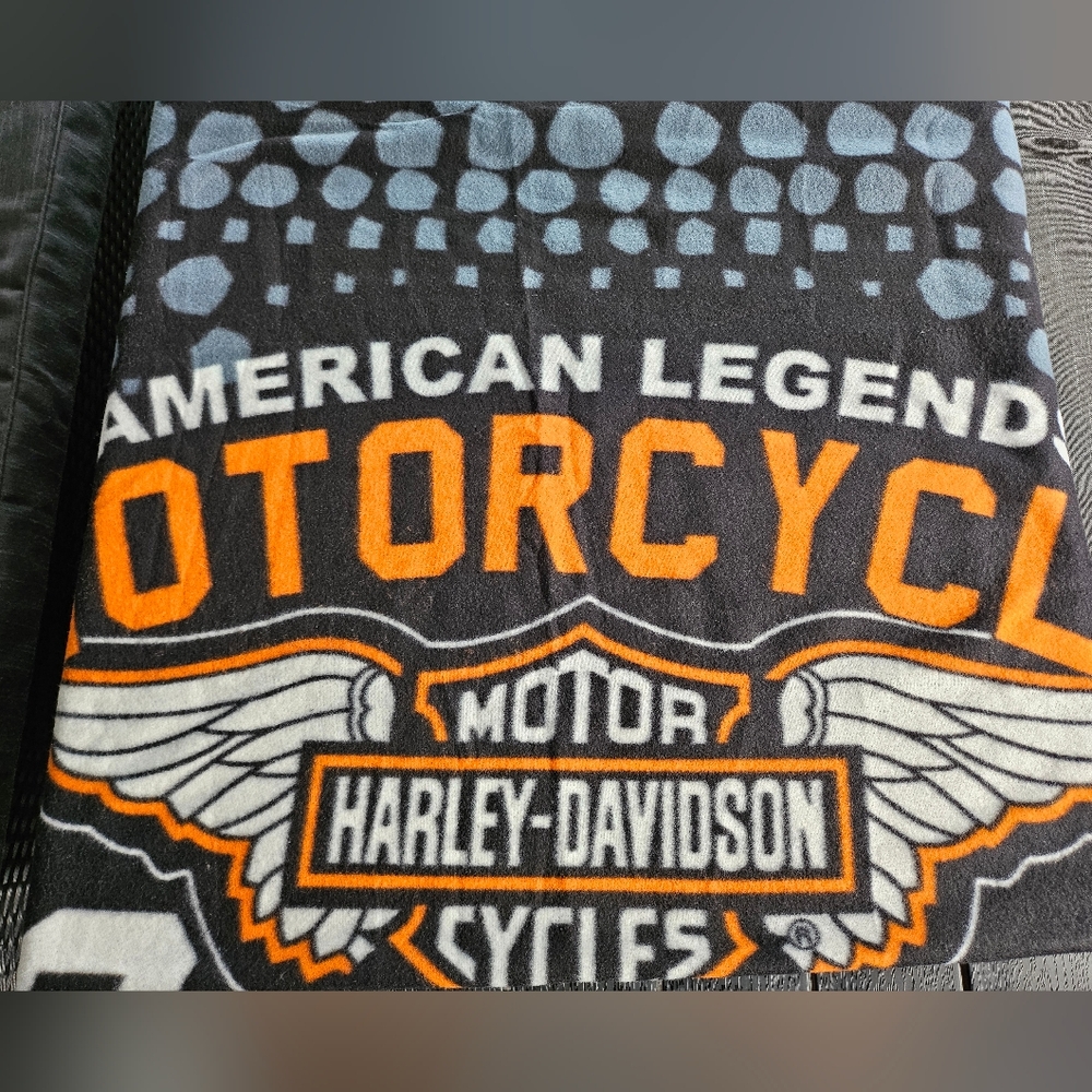 Harley Davidson Throw Blanket